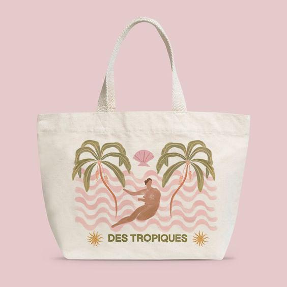 Tote bag Des tropiques