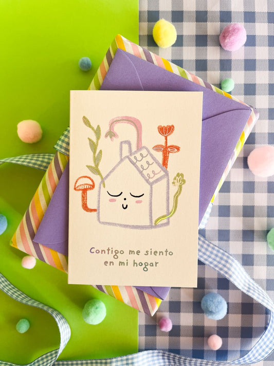 Tarjeta de saludo MI HOGAR